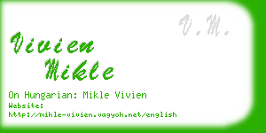 vivien mikle business card